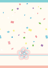 confetti and ribbon02 on P&B