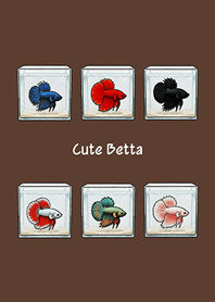 ah! Cute Betta!(dark brown)