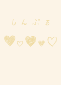 dull color yellow bollpoint pen heart