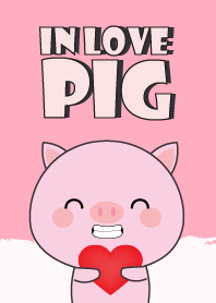 In Love Pink Pig
