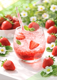 ＊苺ソーダ＊