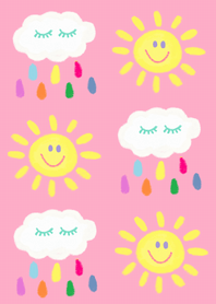 sunshine and rainbow(pink)