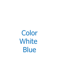 Simple Color : White + Blue 4 (J)