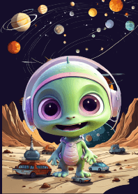 Cute alien theme