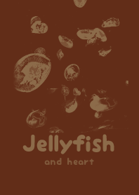 Jellyfish & heart Sepia
