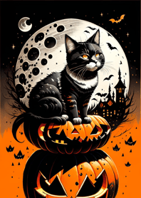 halloween cat b9D8ca