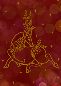 Deer looking back talisman