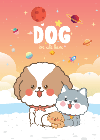 Dog Seaside Hot Pastel