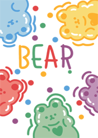 colorful bear .