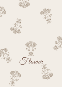 Flower 012-2 (Rose/Light Brown)
