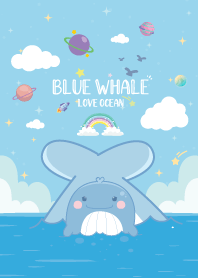 ปลาวาฬ มหาสมุทร สีฟ้าอ่อน