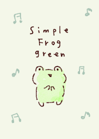 simple green Frog.