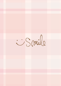 Check patterns pink smile2 from Japan