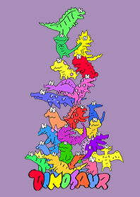 Dinosaur toy tree tower/purple.