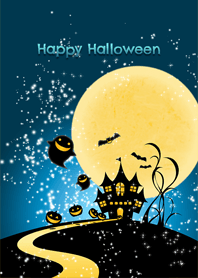 Happy Halloween -Deep blue-
