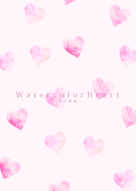 Watercolor Heart -PINK- 46