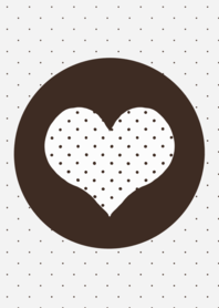 Brown and White Polkadot