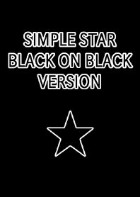 SIMPLE STAR BLACK ON BLACK VERSION