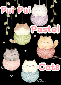 ปุยปุยพาสเทล(สีดำ)