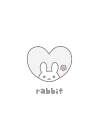 Rabbits Cherry blossoms [White]