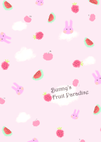 Animal -cute rabbit in fruit paradise