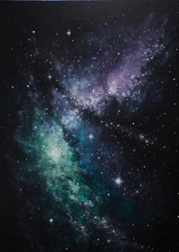 Night starry sky with nebula 2C80c6