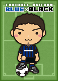 FOOTBALL UNIFORM [BLUE x BLACK]