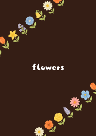 Flowers a la carte03 on brown