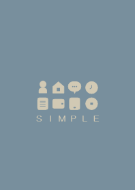 SIMPLE(beige blue)V.643b