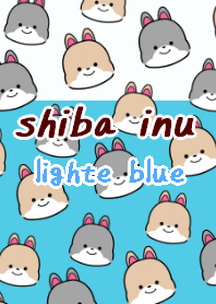 shibainu dog theme9 lighte blue