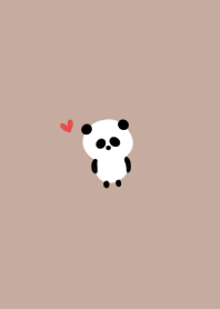 Panda. Loosen. beige.