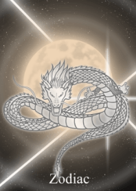 Zodiac dragon and moon 2022
