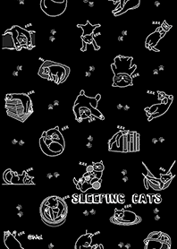 Sleeping Cats #01(Black)