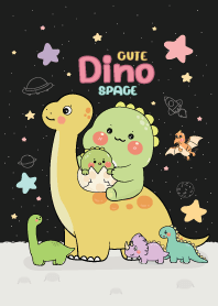 Dino Cute Space : Black