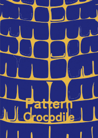Pattern Crocodile Deeperual Blue