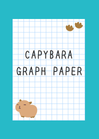 CAPYBARA GRAPH PAPER/TURQUOISE BLUE