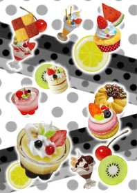 Fake sweets dot black!