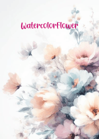 Watercolor-White Flower 45