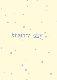 starry sky -milkyblue yellow-