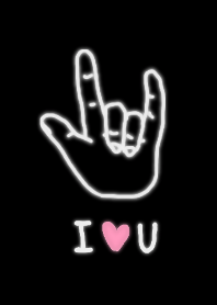 Sign Language I Love You Line Theme Line Store