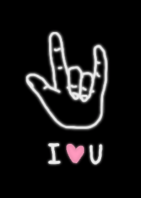 Sign language"I love you"