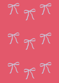 Simple Ribbon (Red and Light Blue)