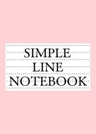 SIMPLE LINE NOTEBOOK-PINK