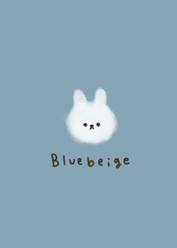 Fluffy. Rabbit and blue beige.