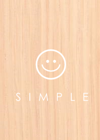SIMPLE SMILE(white wood)Ver.1