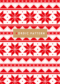 Nordic pattern-red