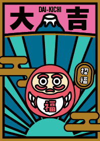 DAI-KICHI / DARUMA / Mint x Pink x Gold