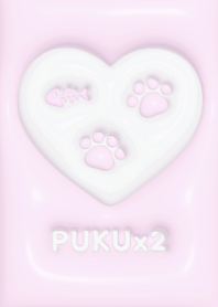 PUKUx2 (M) - ねこ - ピンク 01