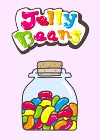 Colorful and cute jelly beans