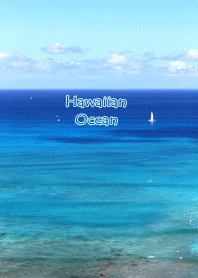 Hawaiian ocean & yacht sailing theme